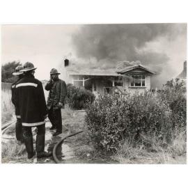 Training, Kaiapoi Volunteer Fire Brigade, date unknown.
