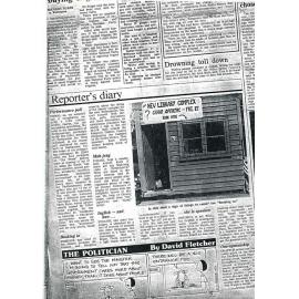 Reporter's Diary, Booking in 