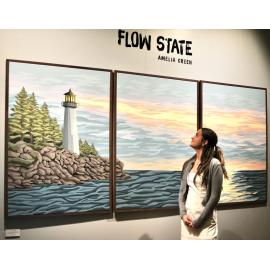 Amelia Green, artist and psychology student, 2025