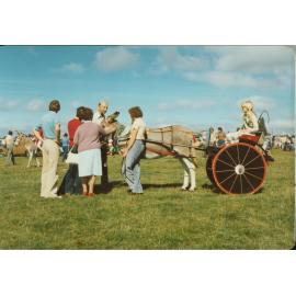 Donkey and cart at Oxford Show, date unknown.