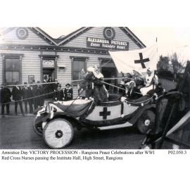 Armistice Day Victory procession, Rangiora, 1918