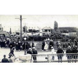 Kaiapoi War Memorial, Anzac Day, c.1931