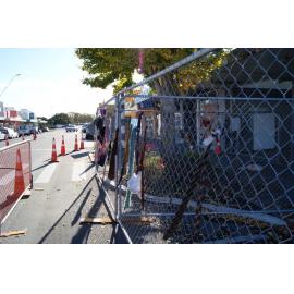 Decorated barriers, Williams Street - Kaiapoi