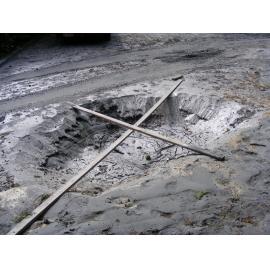 Sinkhole in Sewell Street - Kaiapoi