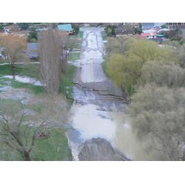 Road damage - Kaiapoi