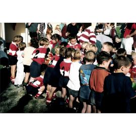 Junior rugby players