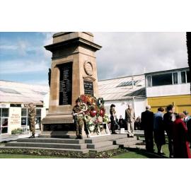  Army guard at Rangiora Cenotaph April 2000