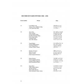 Loburn Farm Owners 1900 - 1950