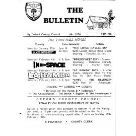 Oxford Bulletin 1988