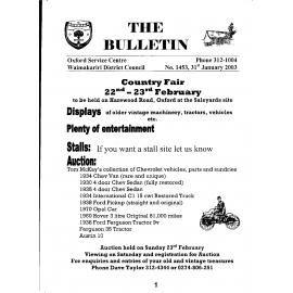 Oxford Bulletin 2003