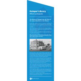 Kaiapoi Library - Kaiapoi interpretative sign