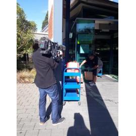'My Book Bag' service during the COVID-19 Pandemic is captured by the news, c. May 2020