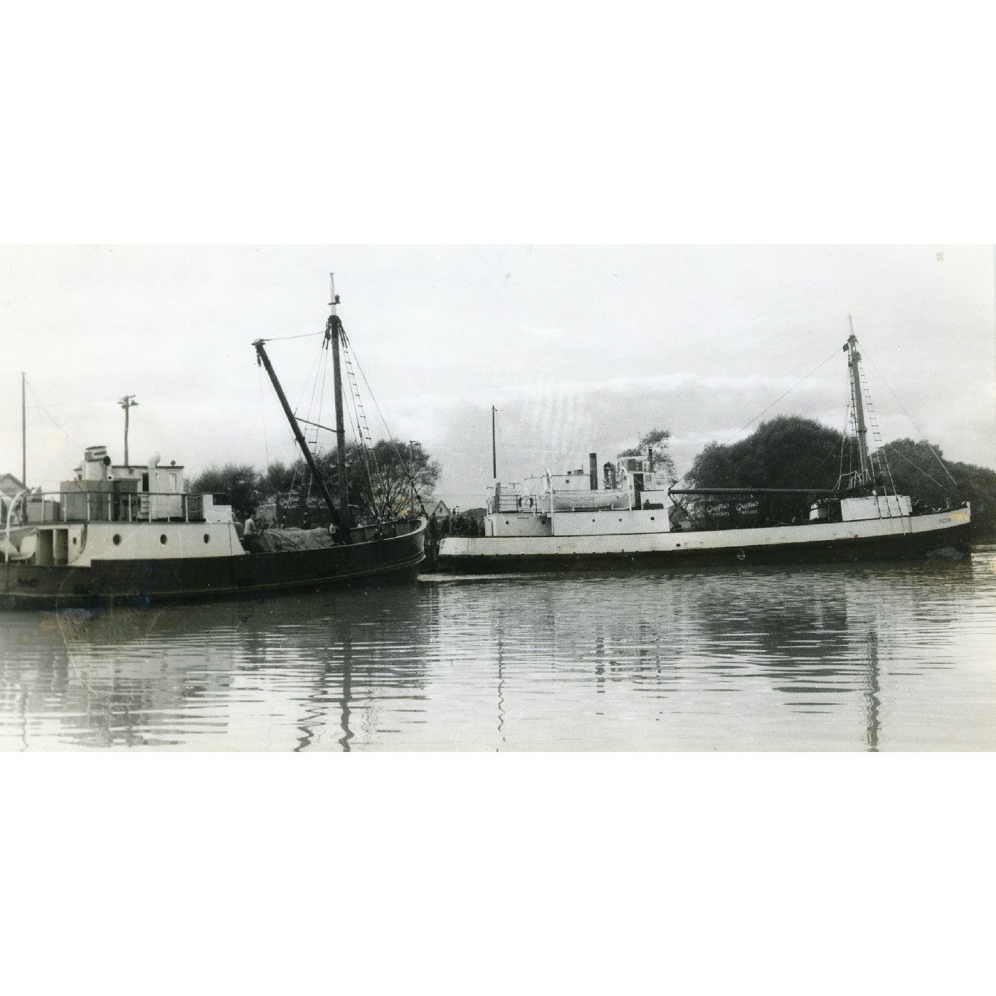 The coastal vessel "Picton" at the Port of Kaiapoi