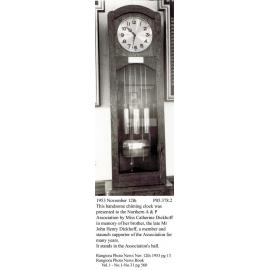 Chiming clock, presented to the Northern Agricultural & Pastoral  Association, 1953