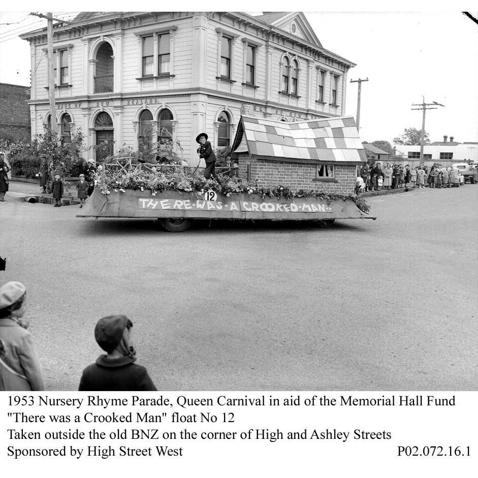 "There was a crooked man", Nursery Rhyme Parade, Rangiora, 1953