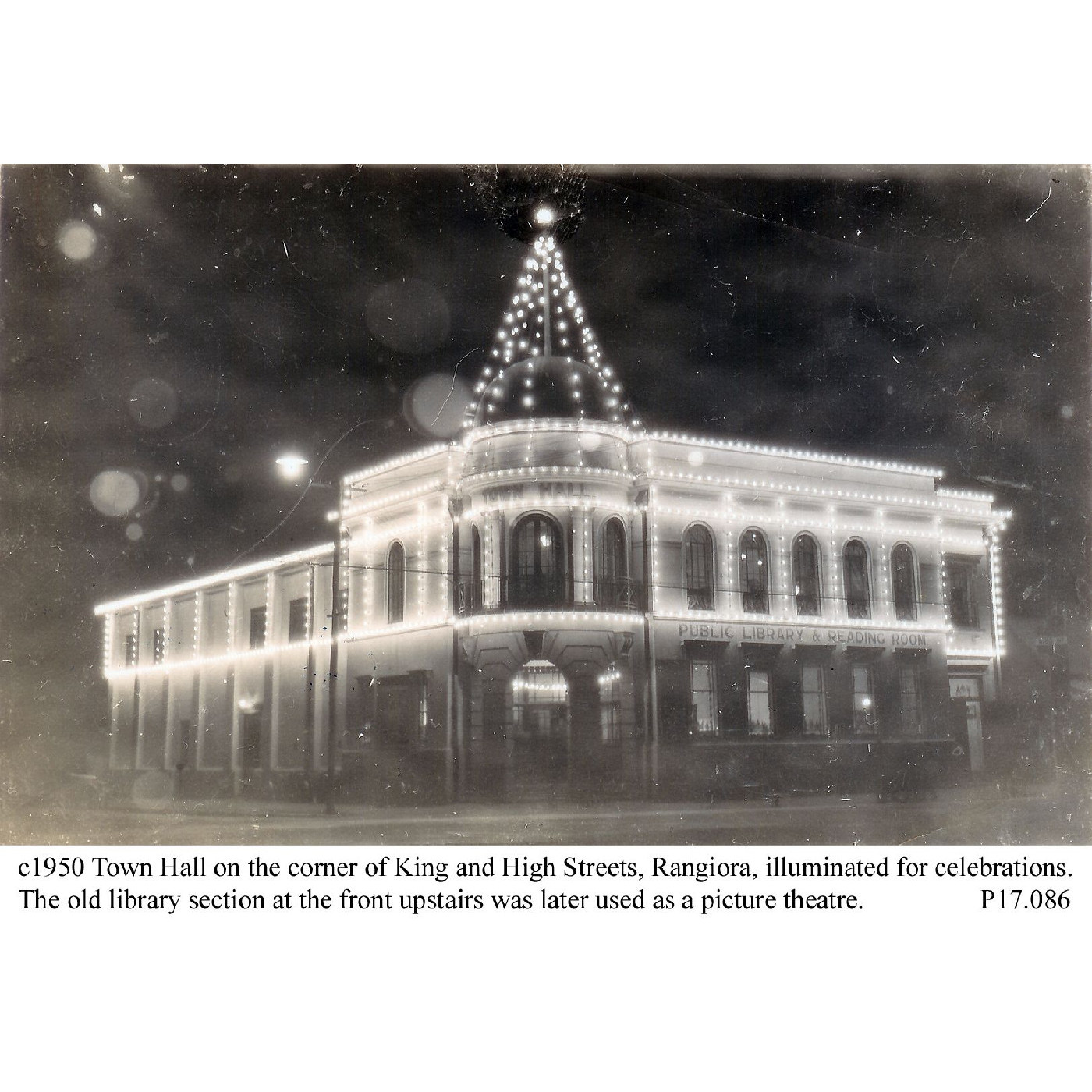 "The Town Hall 1950" poem